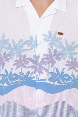 U. S. Polo Assn Мужская синяя рубашка с коротким рукавом - U.s. polo assn фото 12