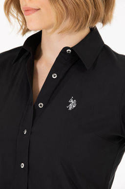 U. S. Polo Assn Женская черная базовая рубашка с длинным рукавом - U.s. polo assn фото 20