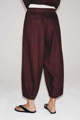 PANTAL?N BARREL LINO ZW COLLECTION / Vino - Zara фото 4
