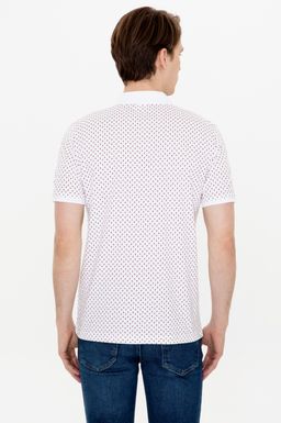 U. S. Polo Assn Мужская красная футболка с воротником-поло - U.s. polo assn фото 5