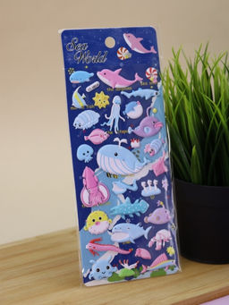 Наклейки объемные "Underwater world" (9*22,5 см)