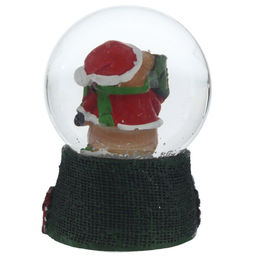 Фигурка декор в стекл шаре "Дед Мороз/Снеговик/Мишка", D 4.5 см, L4,5 W4,5 H6 см, 4в.