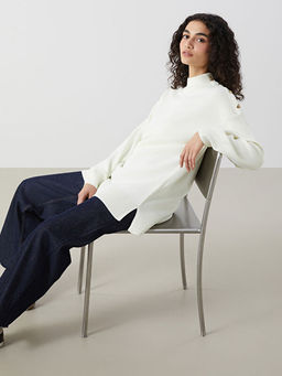 Dik Yaka Kad?n Triko Tunik