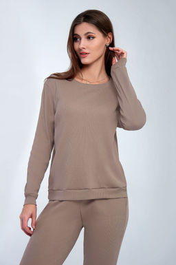 Арт. 10806/2 Пижама с брюками 42-50 (5 шт) Цвет:верх-кофе,низ-кофе