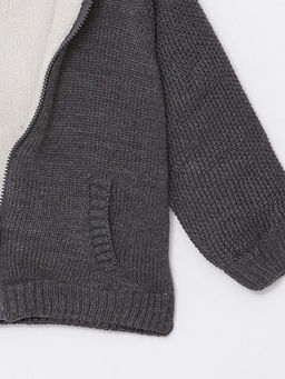 Kap??onlu Erkek Bebek Triko H?rka