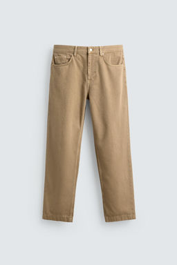 WASHED REGULAR FIT JEANS - Zara фото 5