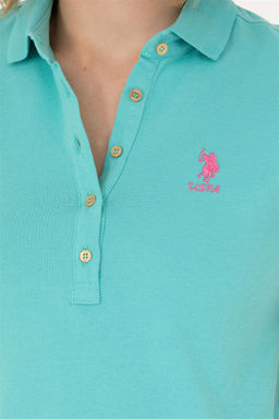 Женское мятное трикотажное платье - U.s. polo assn фото 14