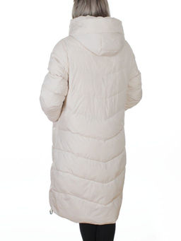 8806 MILK WHITE Пальто зимнее женское (150 гр. холлофайбер)