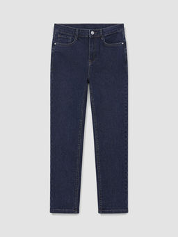 Y?ksek Bel Slim Fit Kad?n Jean Pantolon