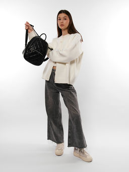 LACCOMA рюкзак Мэри-черный эко кожа хлопок