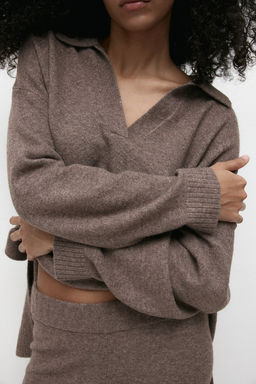 Jersey de punto fino con cuello - H&m фото 3