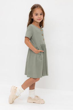 КР 5876/зеленый чай к565 платье для дев - Crockid фото 4