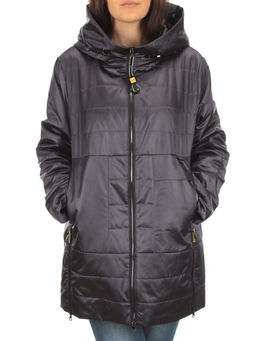 BM-1058 DK. GRAY Куртка демисезонная женская АЛИСА (100 гр. синтепон) - Фабричный китай фото 2