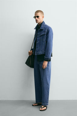 CAZADORA DENIM RELAXED FIT / Azul - Zara фото 4