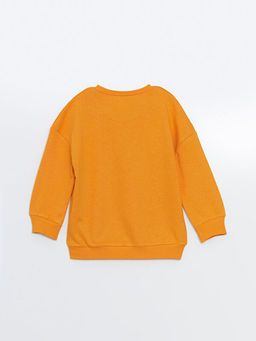 Bisiklet Yaka Bask?l? Erkek Bebek Sweatshirt - Waikiki фото 3