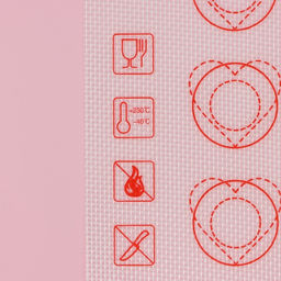 Коврик для выпечки армированный Доляна Макарун, силикон, 40?32 см, белый