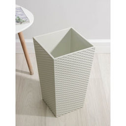 Кашпо для цветов со вставкой «Ротанг», 21 л (11.2 л), белое