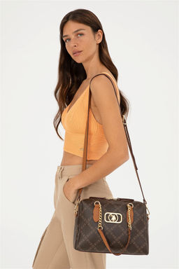 U. S. Polo Assn / Женская коричневая сумка через плечо