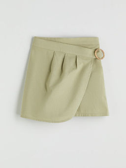 Beli Lastikli Keten Kar???ml? K?z ?ocuk ?ort Etek