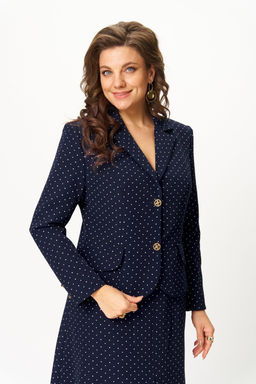 Костюм Svetlana Style 2174 синий+горох