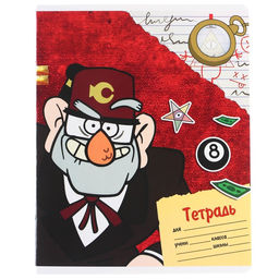 Цена за 10 шт. Тетрадь 24 листа, 5 видов МИКС, линейка, Частичный УФ, Гравити Фолз - Disney фото 11