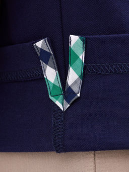 Джемпер мужской с воротником поло короткий рукав GREG G144-PO124T-SA5105 (синий) фото 6