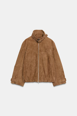 SUEDE LEATHER JACKET ZW COLLECTION LIMITED EDITION - Zara фото 4