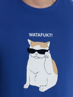 Футболка мужская синяя с печатью синий +печать 111774 - Mark formelle фото 5