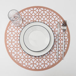 Цена за 12 шт. Салфетка сервировочная на стол Шарм, 3838 см, цвет металлик коричневый