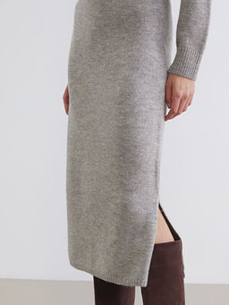 Beli Lastikli Triko Etek