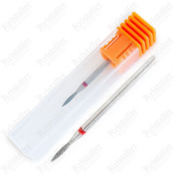 Nail Art Фреза алмазная пуля 7, красный  фото 3