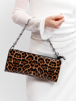 LACCOMA клатч Y2216-леопард лак натуральная кожа полиэстер фото 9