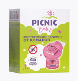 PICNIC BABY электрофумигатор Корсарус + жидкость от комаров 45 ночей