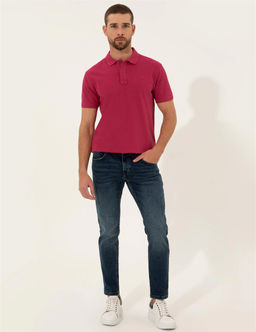 Fu_ya Slim Fit Polo Yaka Basic Ti__rt - Pierre cardin фото 4