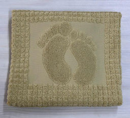 Набор полотенец EFOR из 1-ого предмета (50*70) SARI (горчичный) ножки  фото 2