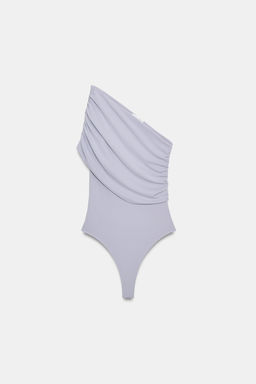 BODY DRAPEADO ASIM?TRICO / Gris perla