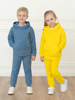 Костюм детский флисовый джинс 7043г(ш) (128, 64)