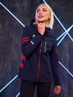 Женская мембранная куртка виндстоппер на флисе Azimuth Заря 124/23982_705 Темно-Синий  фото 18