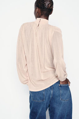 FINE KNIT MOCK TURTLENECK SWEATER - Zara фото 4