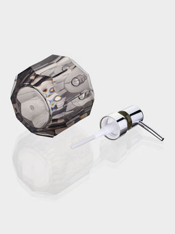 Набор для ванной «Блэк», 3 предмета, дозатор, стакан, мыльница