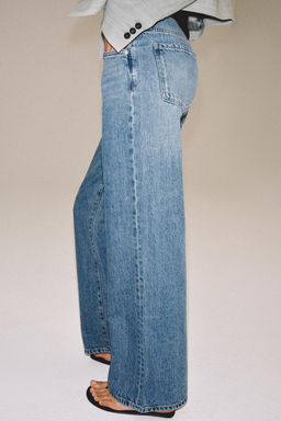 ZW COLLECTION LOW-RISE WIDE-LEG JEANS - Zara фото 12
