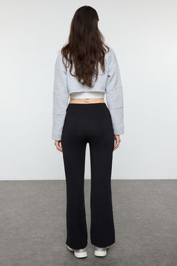 Siyah S?cak Tutan Ici Sardonlu K?sl?k Dalg?c/Scuba Kumas Orme Spor Esofman Alt? THMAW25EA00009 - Trendyolmilla фото 5