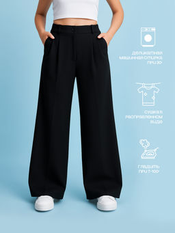 Брюки для девочки "Палаццо",чёрный