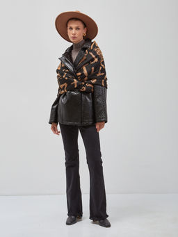 В составе шерсть и кашемир! теплый двусторонний палантин - Tantino фото 9