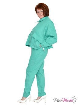 Жакет с капюшоном Модель №928 размеры 44-84 - Plusmoda фото 7