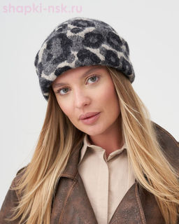Алиса экомех ягуар трикотаж флис Шапка флис (56-58)