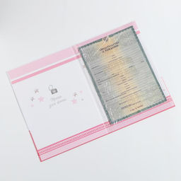 Папка для свидетельства о рождении Слоник, для девочки, А4 - Долго и счастливо фото 4