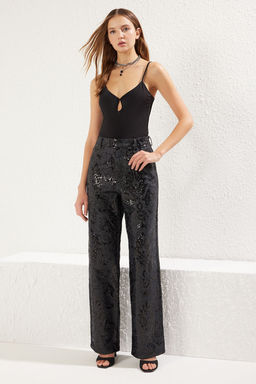 TRENDYOLMILLA Siyah Cut Out/Pencere Detayl? Orme Body TPRSS25BD00008  фото 3