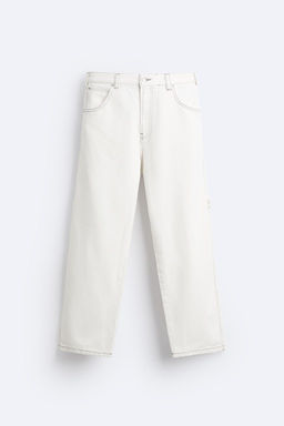 BAGGY JEANS WITH TOPSTITCHING - Zara фото 6