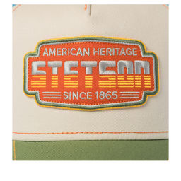 Бейсболка STETSON арт. 7741102K TRUCKER CAP LIGHTNING (кремовый / зеленый)  фото 4
